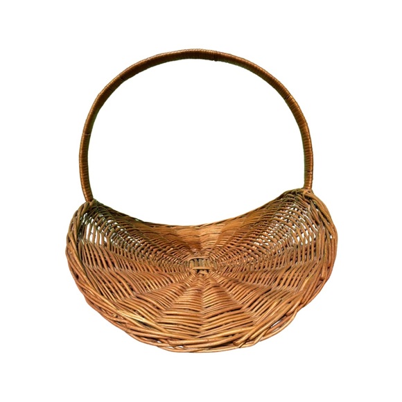 21” VINTAGE WICKER HANDLE BASKET - Picture 2 of 4